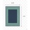 Homeroots 2 x 3 ft. Navy & Green Geometric Indoor & Outdoor Scatter Area Rug 388925 - alternate 4